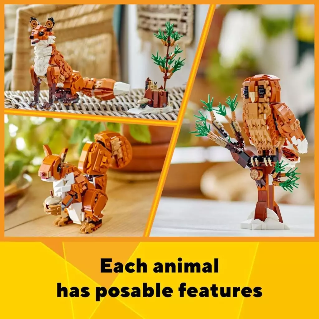 Lego Creator 3in1 Forest Animals Red Fox Set: Engaging educational toy for kids, promotes creativity and learning through interactive building.