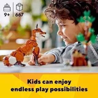 LEGO Creator Forest Animals set features a 3-in-1 build: Red Fox, playset for kids enhancing creativity and educational fun through building toys.