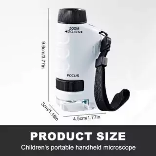 Little Marvin Mini Kids Microscope: Ideal Science Tool for Young Explorers and Teachers, Enhances Learning and Curiosity in Children Through Discovery