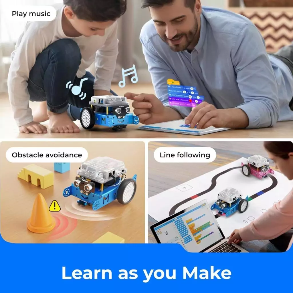 Makeblock mBot Robotics Kit: Engage kids aged 8-12 in STEM through coding with Scratch and Arduino, fostering creativity and learning.