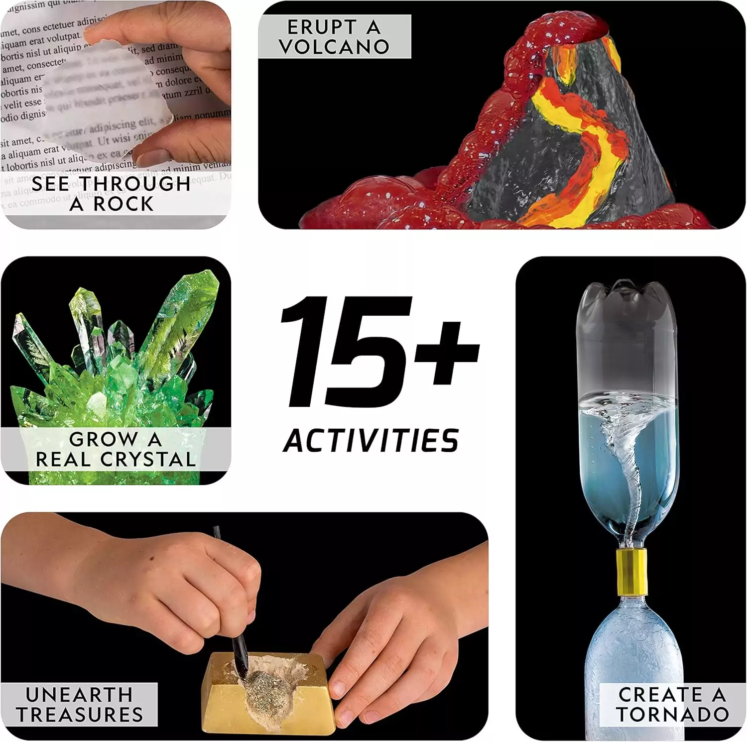  National Geographic STEM Science Kit: Discover physics through hands-on experiments, crystal growth, and volcano exploration for an engaging educational experience. 