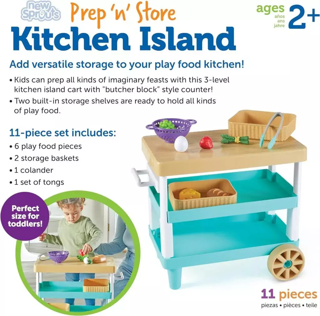 Engage young chefs with a vibrant 11-piece children's kitchen set, promoting imaginative play and hands-on learning in a playful environment.