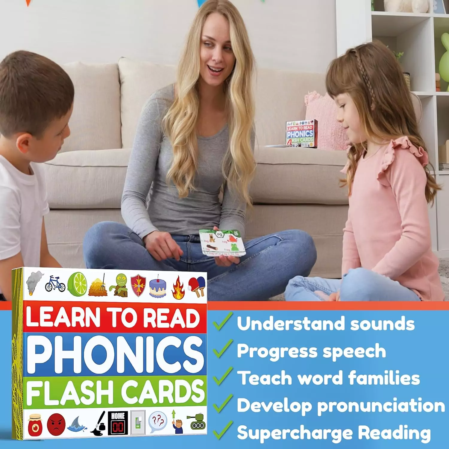 Phonics flash cards featuring digraphs, CVC patterns, blends, and long vowels are essential educational tools for foundational learning stages.