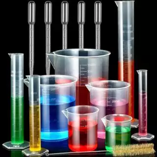 Lab Kit with Various Sized Graduated Cylinders, Beakers, Pipettes - Crucial Science Tools for Accurate Measurement and Experimentation