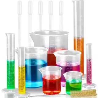 Complete Science Supplies Kit with Pipettes, Graduated Cylinders, and Beakers for Precise Lab Measurements and Accurate Experimentation