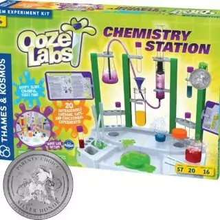 Thames Kosmos Ooze Labs Chemistry Kit offers 20 engaging science experiments for kids and educators, promoting safe and interactive learning experiences.