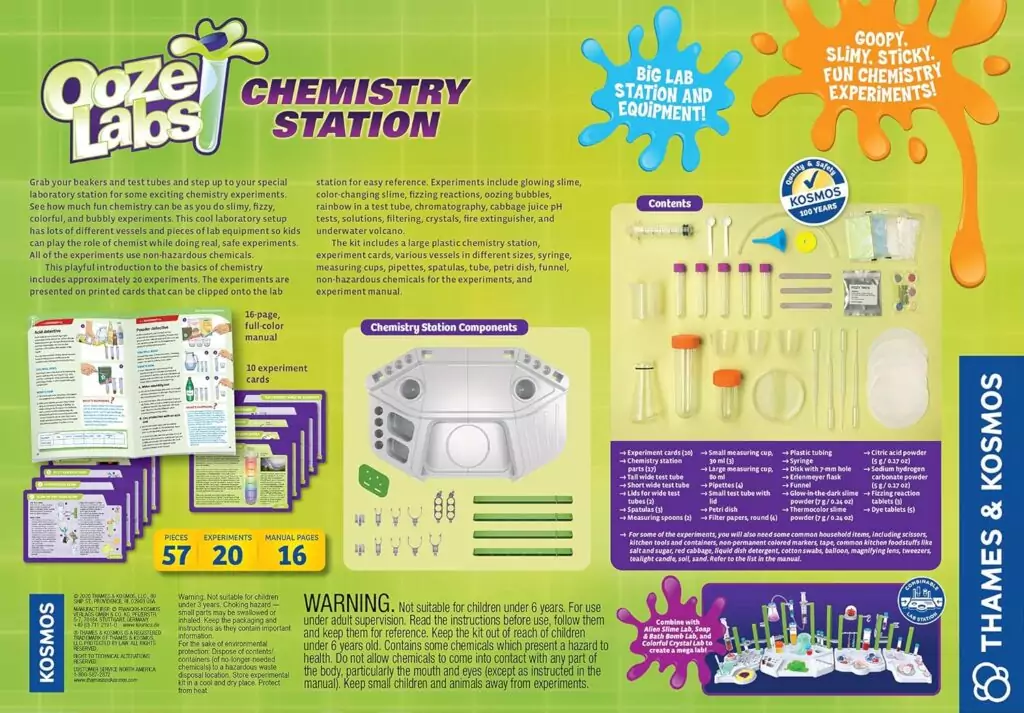 Thames & Kosmos Ooze Labs: Engage Kids in Safe, Interactive Chemistry Experiments Ideal for Educators Seeking Hands-On Science Learning Tools