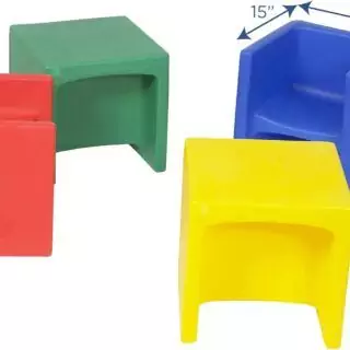 Versatile Cube Chair Set: Flexible Seating for Kids in Classrooms - 4 Pack, Vibrant Colors, Enhance Student Engagement and Comfort