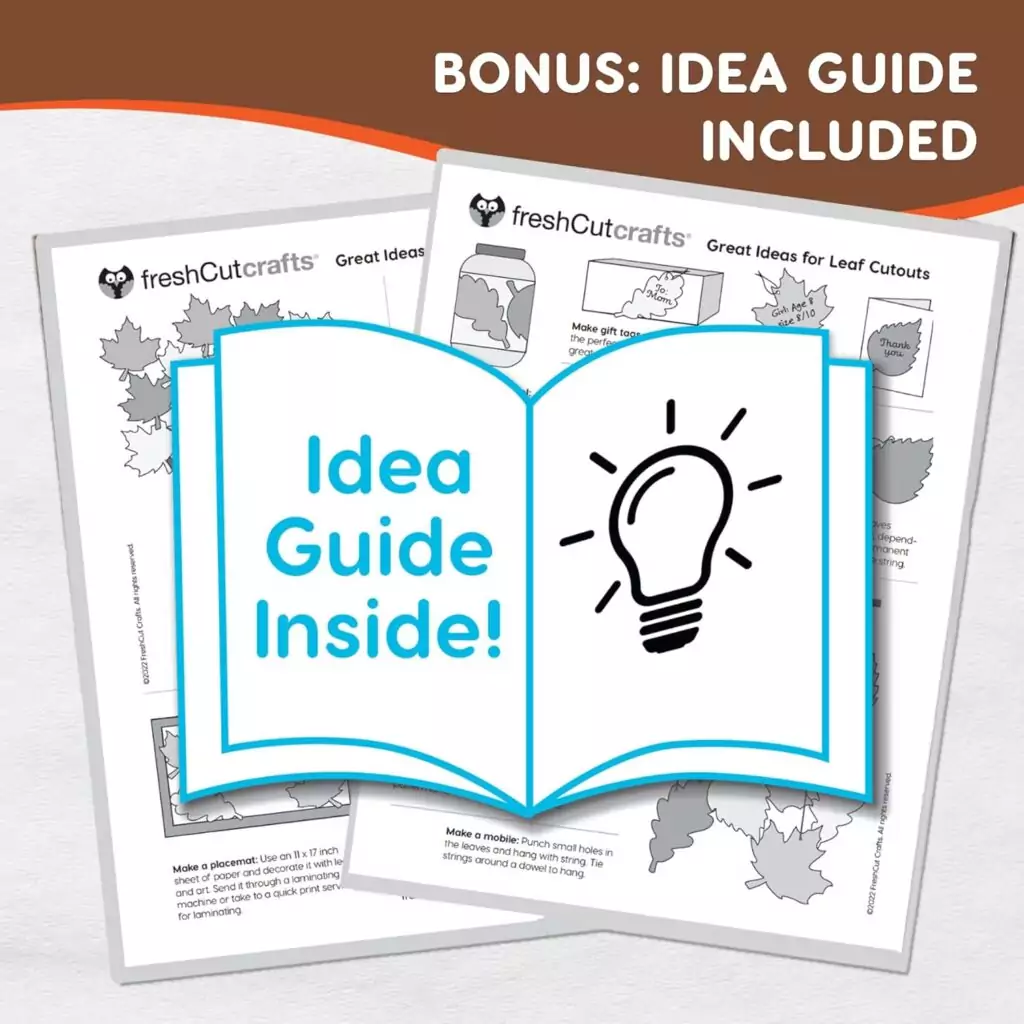 Classroom Decor with Fall Leaf Cutouts: Premium 2-Sided Maple and Oak Cardstock, Made in USA, Perfect for Autumn-Themed Displays and Crafts.