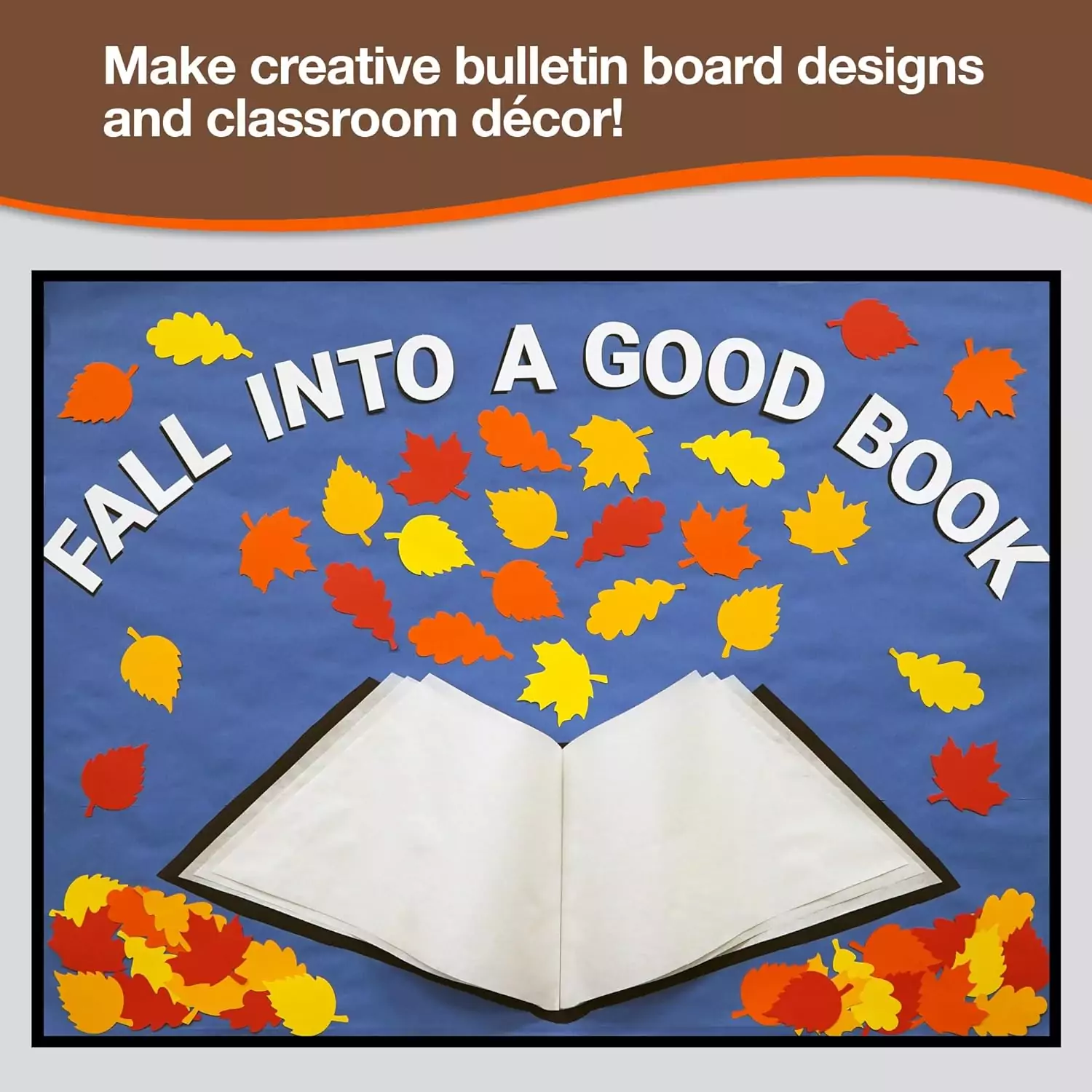 Colorful Maple and Oak Leaf Cutouts for Classroom Decor - Double-Sided Cardstock Punch-Outs for Autumn Display Settings