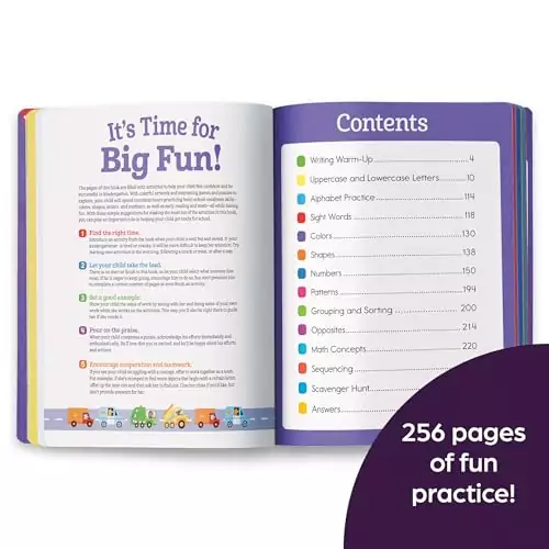 Engaging Kindergarten Workbook: 256 Pages of Colorful Math Activities Designed to Enhance Learning for Young Learners.