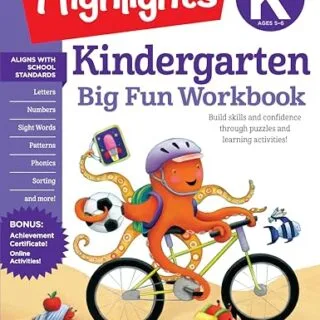 Kindergarten Math Workbook: 256 Pages of Interactive Activities Designed to Enhance Young Learners’ Math Skills and Foster Early Educational Development.