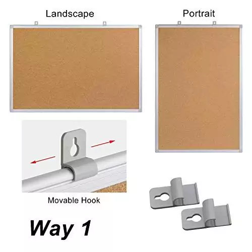 Wall-mounted 36x48 silver aluminum cork board ideal for classroom notices, featuring a durable framed design for easy organization and visibility.