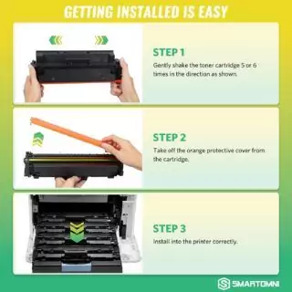 Compatible 4-Pack Toner Cartridges with Chip for Color Pro MFP M479 M454 - Ideal Teacher Supplies for Enhanced Print Quality in Educational Settings