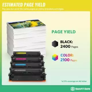 Compatible 414a Toner Cartridges 4-Pack with Chip for Color Pro MFP M479 M454, designed for educators seeking enhanced printing efficiency.