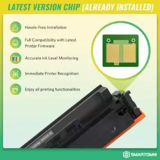 4-Pack Toner Cartridges with Chip for Color Pro MFP M479 M454 Printer - Ideal for Educators Seeking High-Quality Printing Solutions