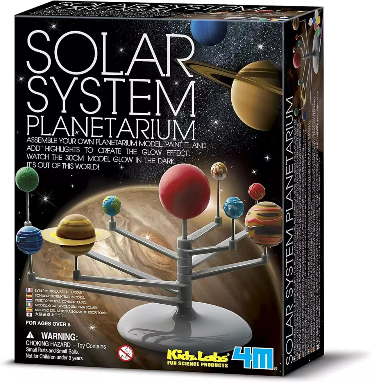 Engage kids in space science with a DIY solar system planetarium kit. This glow-in-the-dark toy enhances learning and inspires young astronomers.