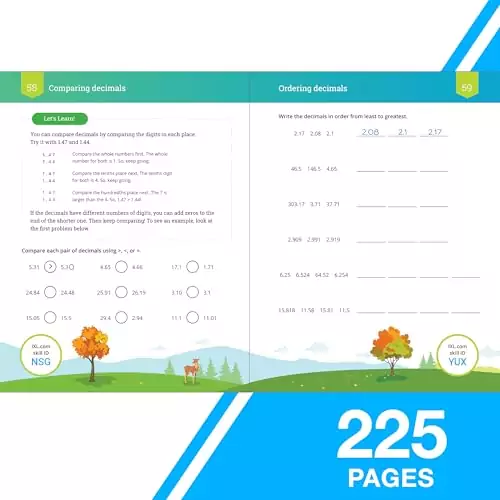 5th Grade Math Workbook: Enhance multiplication and division skills. Ideal for educators and students seeking math mastery through engaging exercises.