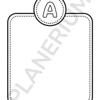 Printable letter A coloring page