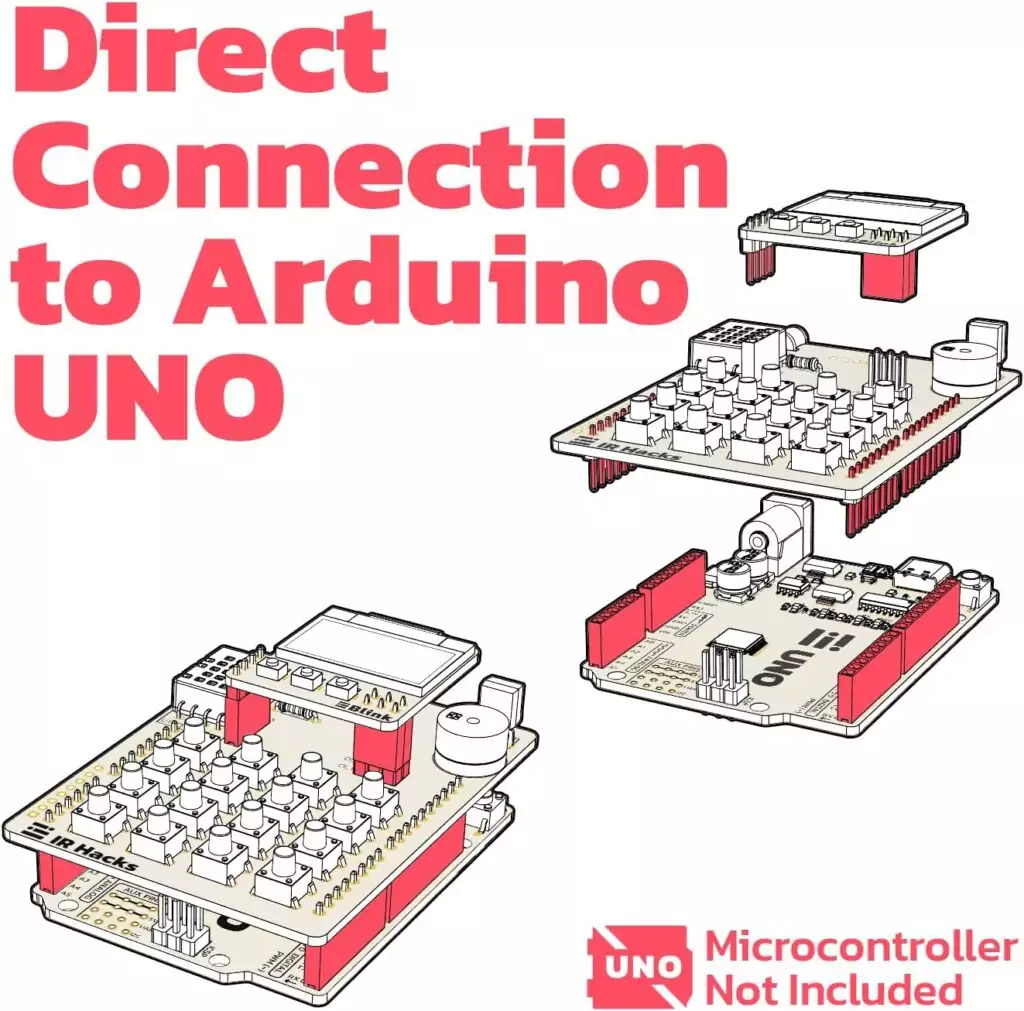 Arduino UNO Electronics Kit with Infrared and OLED Display - Amomii Learning Set for Practical Circuit Building and Programming Education