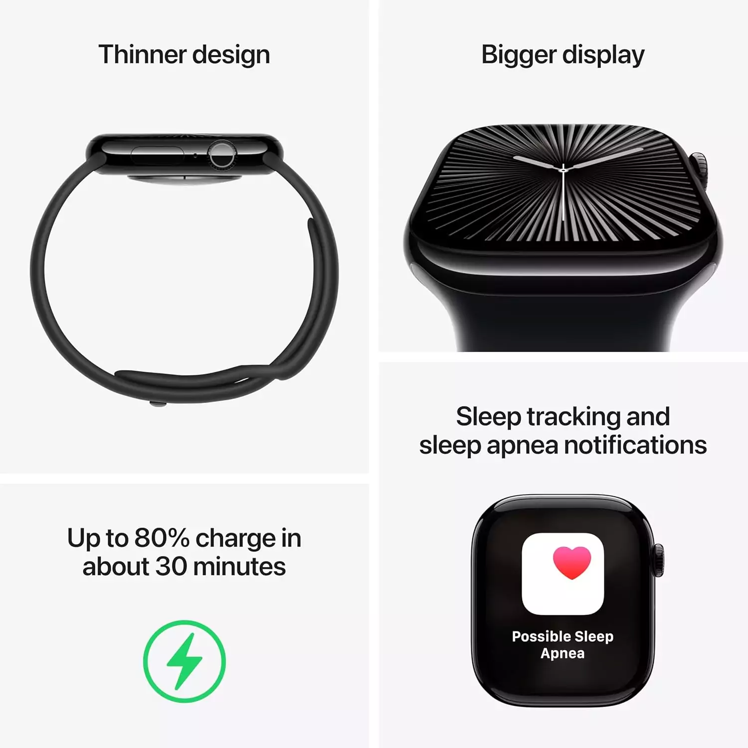 Apple Watch Series 10: 46mm Slate Titanium GPS & Cellular Smartwatch, tailored for educators, featuring advanced fitness tracking and a distinctive design.
