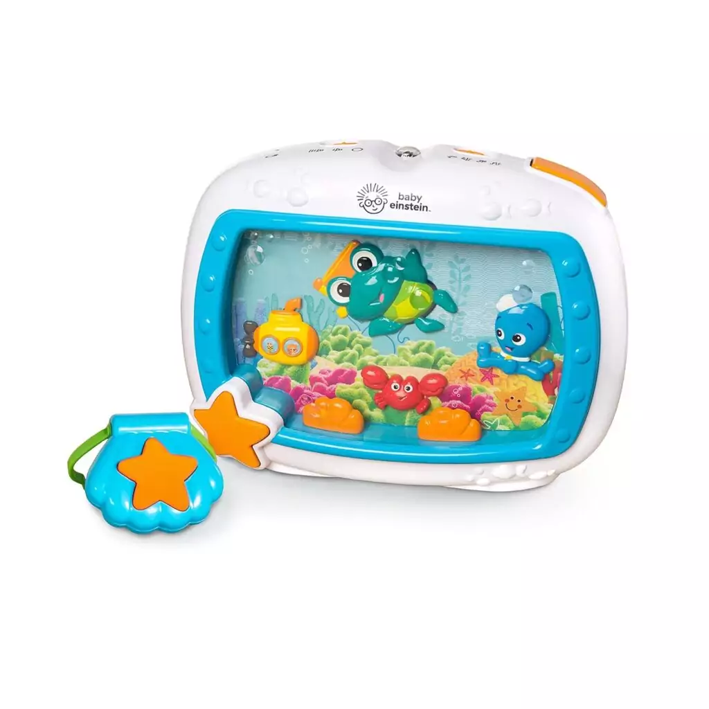 Baby Einstein Sea Dreams Soother: Ocean-Themed Musical Crib Toy Engages Newborns' Senses with Calming Melodies and Aquatic Imagery