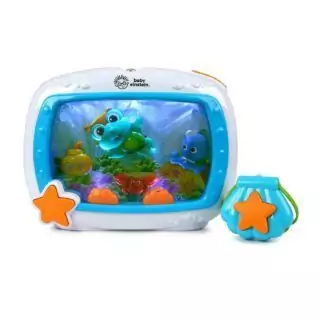 Ocean-Themed Baby Einstein Sea Dreams Soother: Educator-Approved Newborn Crib Toy and Sound Machine with Calming Ocean Sounds and Visuals