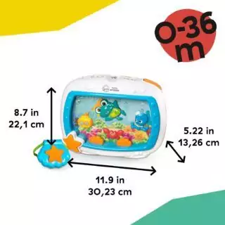 Baby Einstein Sea Dreams Soother: Musical crib toy and sound machine featuring ocean-themed designs for a soothing newborn nursery experience.