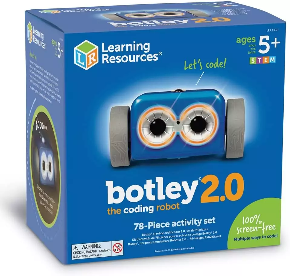 Botley 2.0 Coding Robot Activity Set: Engaging Educational Toy for Kids Aged 5+ with 78 Interactive Pieces for Fun Learning and Development.