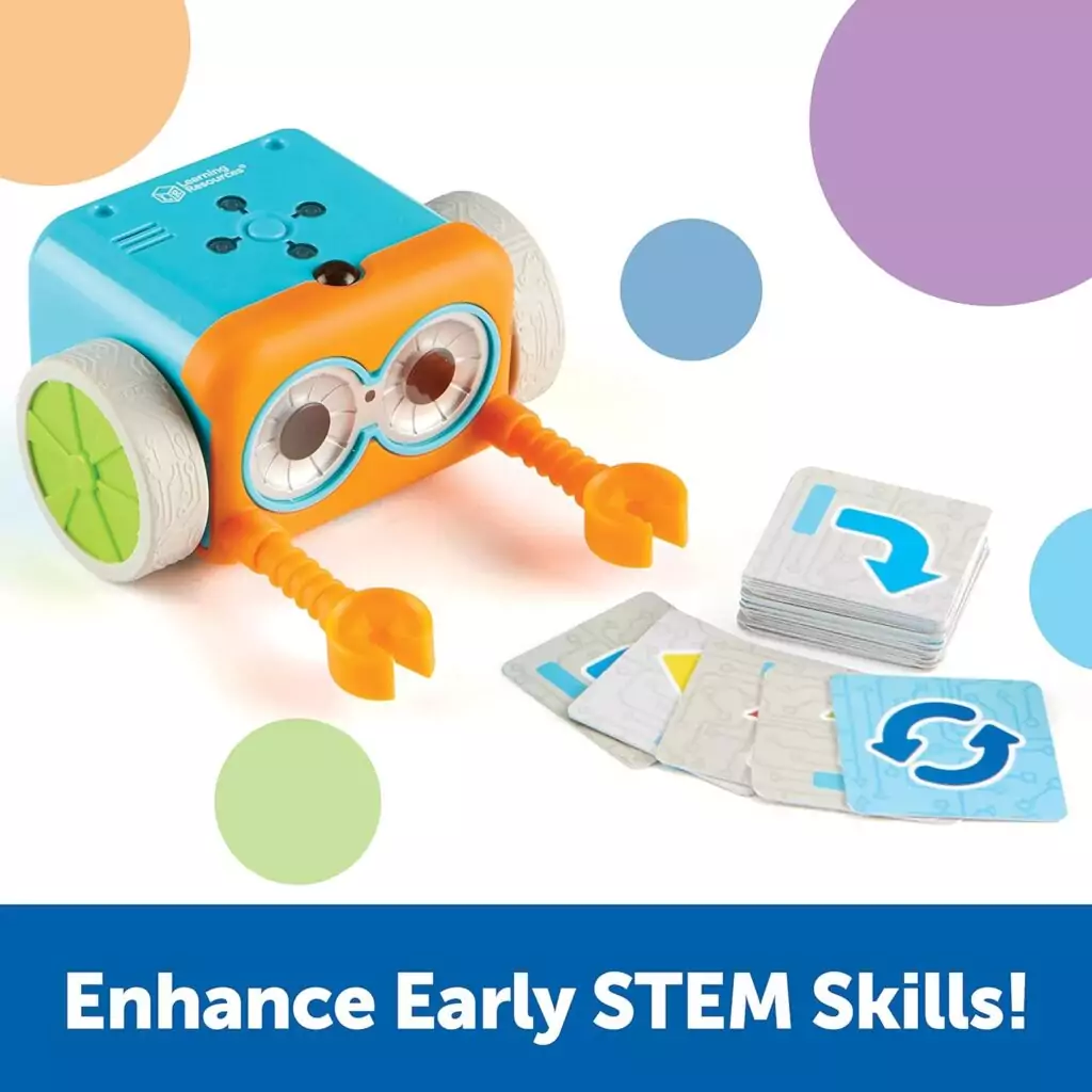 Enhance STEM skills with the 45-piece Botley Coding Robot, an educational toy designed for kids aged 5 and up to learn coding through interactive play.