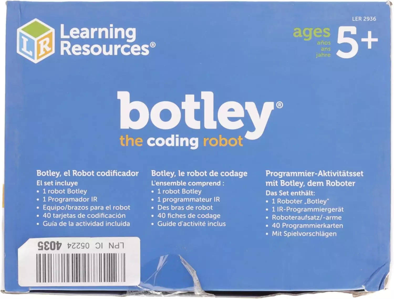 Interactive Botley Coding Robot: 45-Piece Educational Kit for Kids’ Screen-Free Learning and Coding Skills Enhancement
