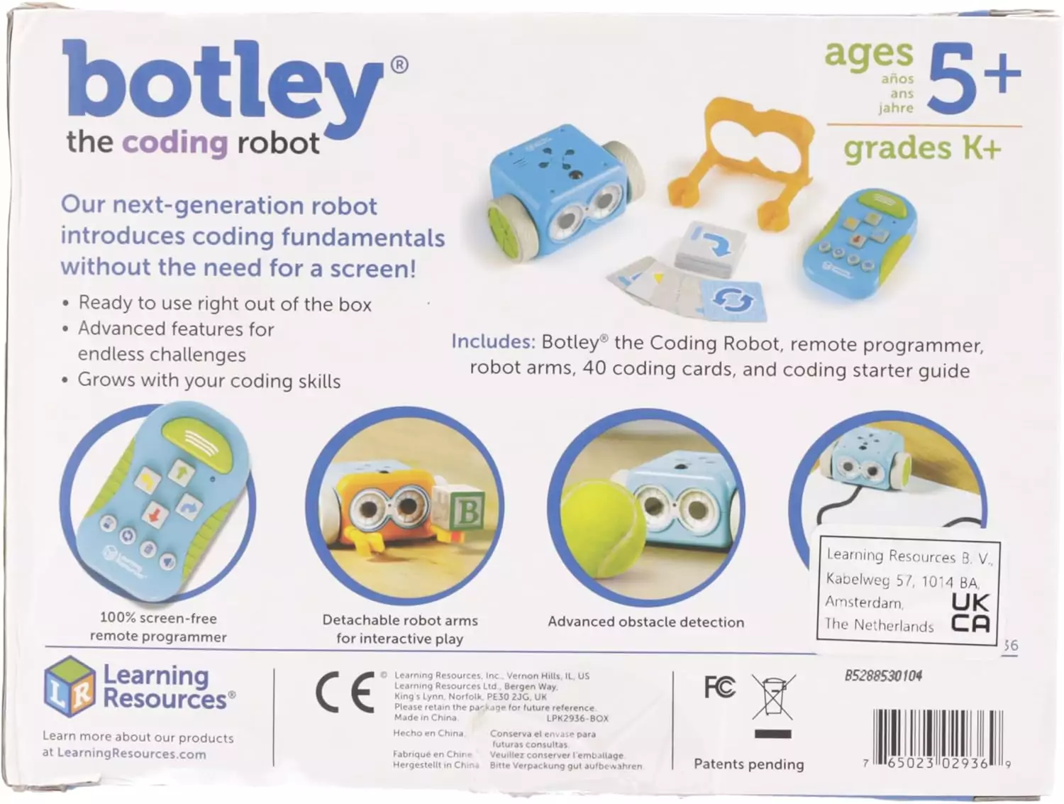 Educational Botley Coding Robot: Screen-Free Toy for Kids 5+, Featuring 45 Interactive Pieces for Engaging and Fun Learning Experiences