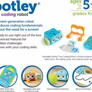 Botley Coding Robot: Engage children and teachers in screen-free learning with this 45-piece educational toy, promoting STEM skills and coding basics.