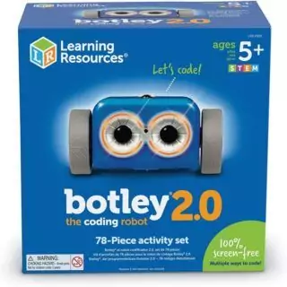 Botley Coding Robot Activity Set: 78-piece educational toy designed for children ages 5 and up to learn coding skills through interactive play.