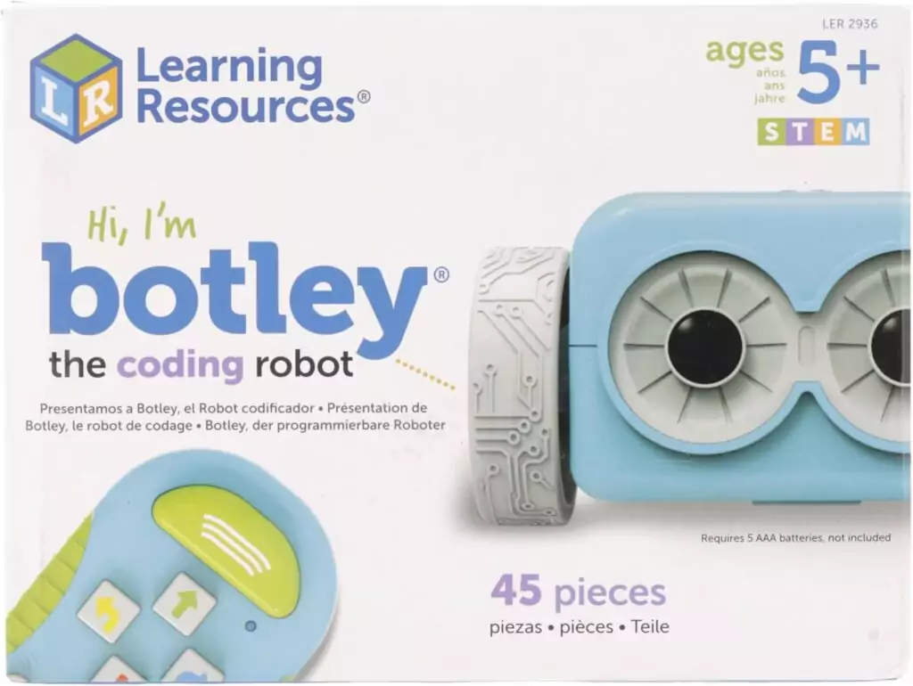 Botley Coding Robot Toy for Kids 5+ - 45-Piece Set: Educational Tool Promoting Screen-Free Learning and Coding Skills Development.