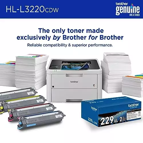 High-speed color laser printer with duplex and wireless capabilities, perfect for educators seeking efficient and quality printing solutions.