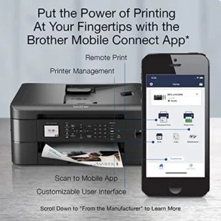 Ideal Wireless Printer for Teachers: Brother MFC-J1010DW with Mobile and Duplex Printing Capabilities Tailored for Educational Needs.
