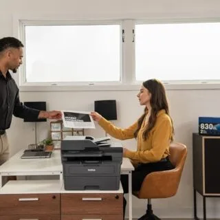 Brother MFC-L2820DW XL Wireless Laser Printer: Ideal for educators needing efficient scanning, copying, and faxing solutions for classroom needs.