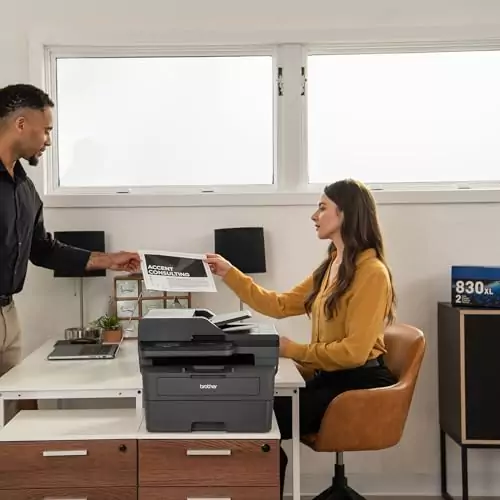 Brother MFC-L2820DW XL Wireless Laser Printer: Ideal for educators needing efficient scanning, copying, and faxing solutions for classroom needs.