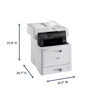Brother MFC-L8900CDW color laser printer ideal for classroom setup, featuring Amazon Dash Replenishment, optimized for educators' needs.