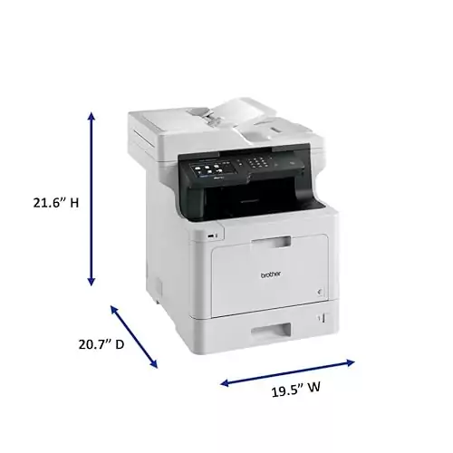 Brother MFC-L8900CDW color laser printer ideal for classroom setup, featuring Amazon Dash Replenishment, optimized for educators' needs.