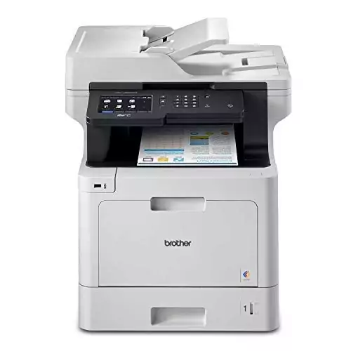 Brother MFC-L8900CDW Color Laser Printer ideal for educators with Amazon Dash compatibility for streamlined office productivity and efficiency.