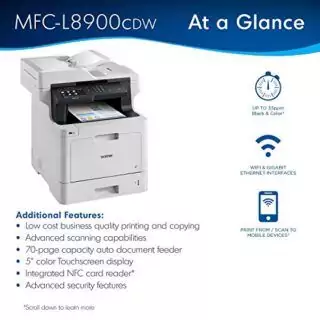 Brother MFC-L8900CDW: Optimal Color Laser Printer for Educational Use and Seamless Smart Office Integration