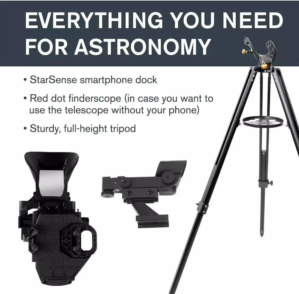 Celestron StarSense Explorer LT 114AZ, a smart telescope ideal for enhancing astronomy education in classrooms with intuitive technology and stellar viewing.