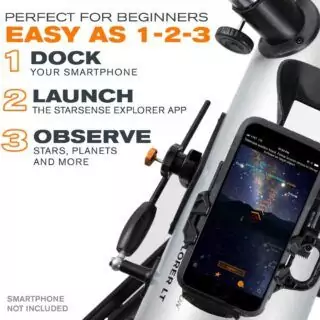 Celestron StarSense Explorer LT 114AZ Smart Telescope: Perfect for classroom astronomy, offering an interactive educational tool for stargazing and learning.