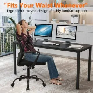 Ergonomic mesh desk chair with lumbar support designed for modern classrooms, enhancing comfort and productivity for educators. Ideal for contemporary teaching environments.