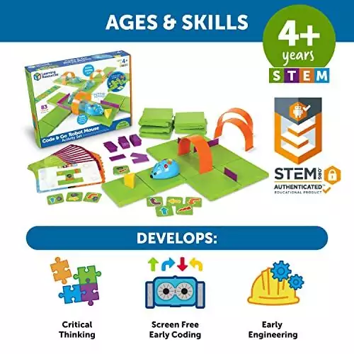 Interactive Robot Coding Toy for Kids and Educators - Engaging Learning Kits for Screen-Free Play and STEM Education, Perfect for Young Innovators