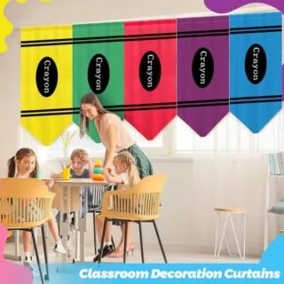 Colorful Classroom Curtains: Innovative Back-to-School Decor Ideas for Teachers