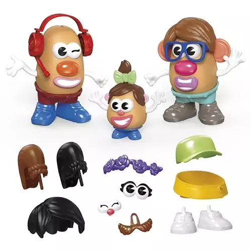 Potato Head Family Set, 44-piece creative preschool toy, encourages imaginative play, perfect for toddlers and educators seeking colorful, educational tools.