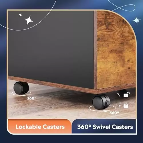 Enhance classroom organization with the Devaise mobile cabinet, featuring three drawers and a printer stand for efficient storage solutions.